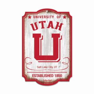 Utah Utes Sign 11x17 Wood Vault