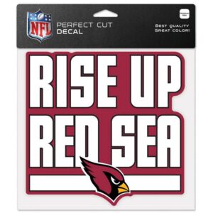 Arizona Cardinals Decal 8x8 Perfect Cut Color Slogan