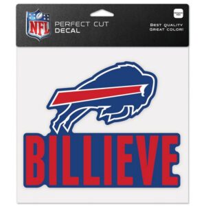 Buffalo Bills Decal 8x8 Perfect Cut Color Slogan
