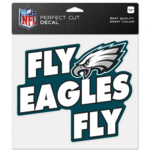 Philadelphia Eagles Decal 8x8 Perfect Cut Color Slogan