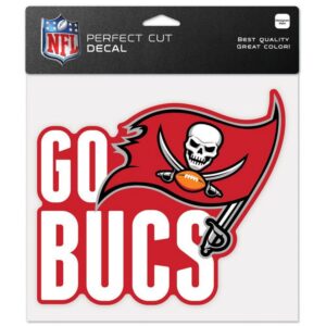 Tampa Bay Buccaneers Decal 8x8 Perfect Cut Color Slogan