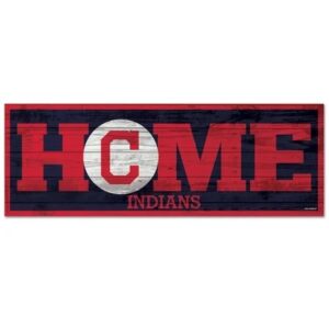 Cleveland Indians Sign 6x17 Wood