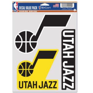 Utah Jazz Decal Multi Use Fan 3 Pack