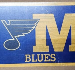 St. Louis Blues Sign 6x17 Wood Home