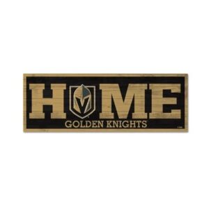 Vegas Golden Knights Sign 6x17 Wood Home