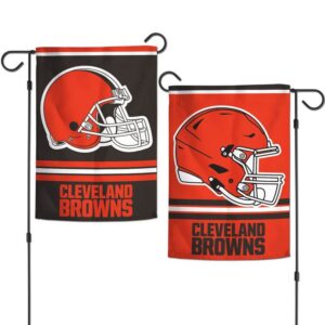 Cleveland Browns Flag 12x18 Garden Style 2 Sided