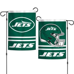New York Jets Flag 12x18 Garden Style 2 Sided