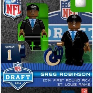 Los Angeles Rams Figurine 2014 Draft Pick OYO Sportstoys Greg Robinson St. Louis Throwback