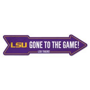 LSU Tigers Sign 6x24 Wood Arrow