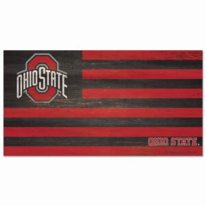 Ohio State Buckeyes Sign Wood 9x17 Flag
