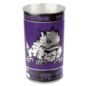 TCU Horned Frogs Wastebasket 15 Inch