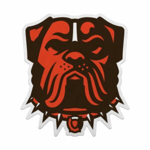 Cleveland Browns Pennant Shape Cut Logo Design Secondary Logo
