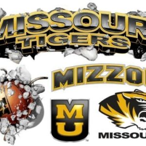 Missouri Tigers Decal Wallcrasher Multi Logo 3 Foot