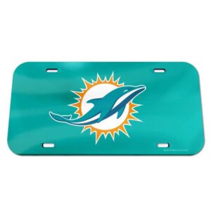 Miami Dolphins License Plate Acrylic