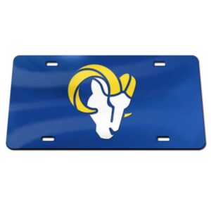 Los Angeles Rams License Plate Acrylic