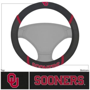 Oklahoma Sooners Steering Wheel Cover Mesh/Stitched
