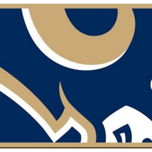 Los Angeles Rams License Plate Acrylic Mega Style