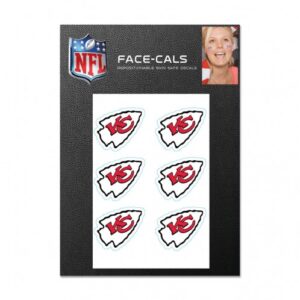 Kansas City Chiefs Tattoo Face Cals