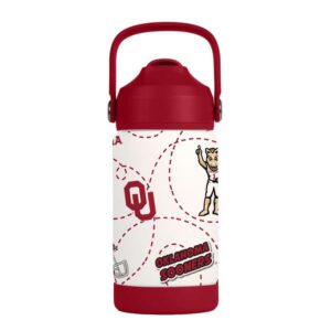 Oklahoma Sooners Kids Bottle 12oz Stainless Steel Mascot