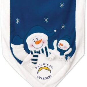 San Diego Chargers Table Runner 72x15 Snowman CO