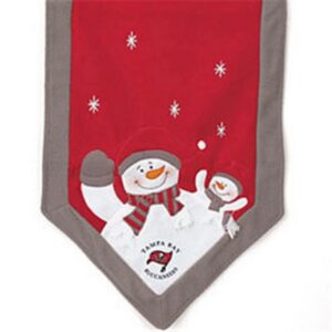 Tampa Bay Buccaneers Table Runner 72x15 Snowman CO