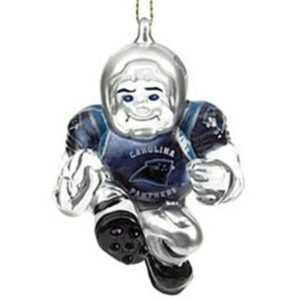 Carolina Panthers Ornament 3 Inch Crystal Halfback CO