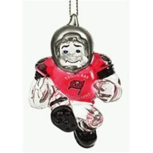 Tampa Bay Buccaneers Ornament 3 Inch Crystal Halfback CO