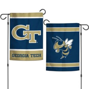 Georgia Tech Yellow Jackets Flag 12x18 Garden Style 2 Sided