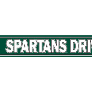 Michigan State Spartans Sign 4x24 Plastic Street Style CO