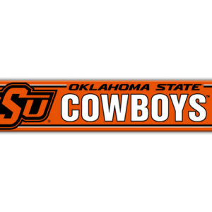 Oklahoma State Cowboys Sign 4x24 Plastic Street Style CO