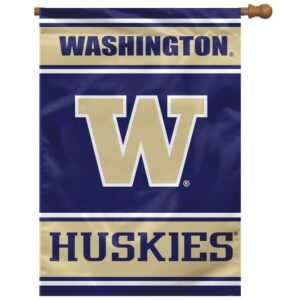 Washington Huskies Banner 28x40 House Flag Style 2 Sided CO