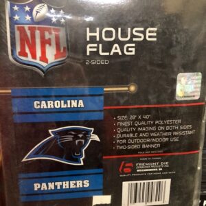 Carolina Panthers Banner 28x40 House Flag Style 2 Sided