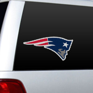 New England Patriots Window Film 12 Inch Die Cut CO