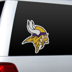Minnesota Vikings Window Film 12 Inch Die Cut CO