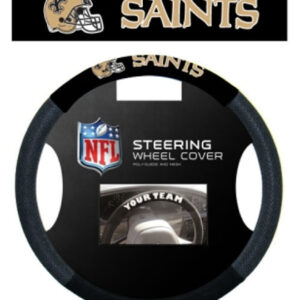 New Orleans Saints Steering Wheel Cover Mesh Style CO
