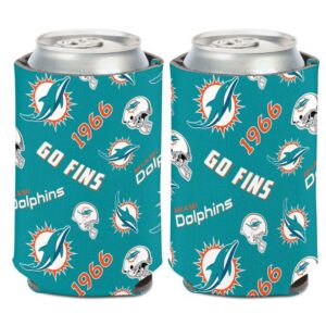 Miami Dolphins Can Cooler Scatterprint Design