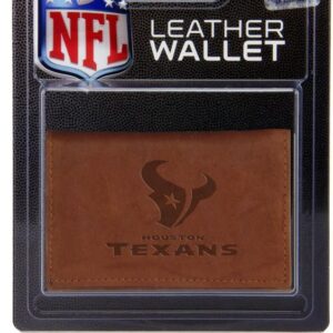 Houston Texans Wallet Trifold Leather Embossed