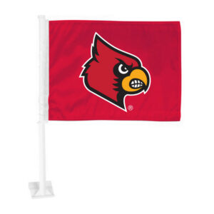 Louisville Cardinals Flag Car Primary Logo