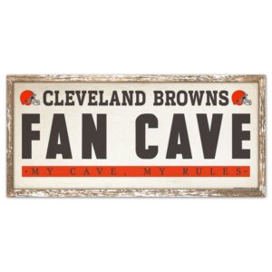 Cleveland Browns Sign 8x17 Wood Fan Cave