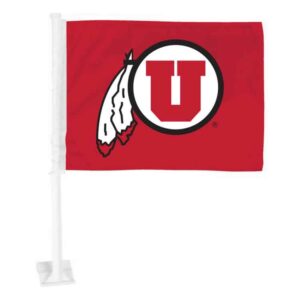 Utah Utes Flag Car Primary Logo
