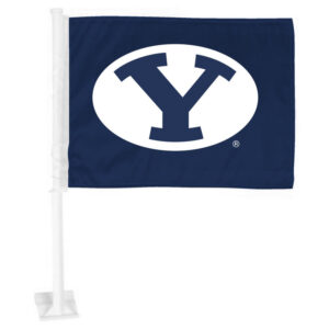 BYU Cougars Flag Car Primary Logo