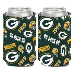 Green Bay Packers Can Cooler Scatterprint Design