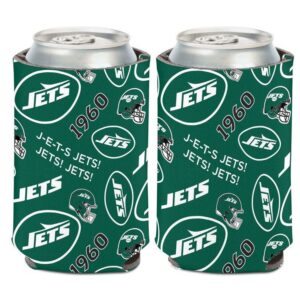 New York Jets Can Cooler Scatterprint Design