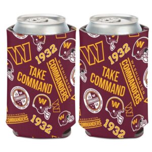 Washington Commanders Can Cooler Scatterprint Design