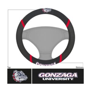 Gonzaga Bulldogs Steering Wheel Cover Mesh/Stitched