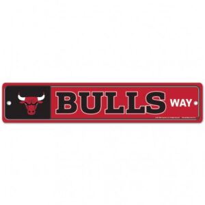 Chicago Bulls Sign 3.75x19 Plastic Street Style