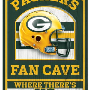 Green Bay Packers Sign 11x17 Wood Fan Cave Design