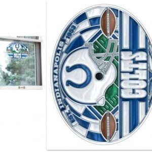 Indianapolis Colts Decal 11x17 Multi Use stained Glass Style
