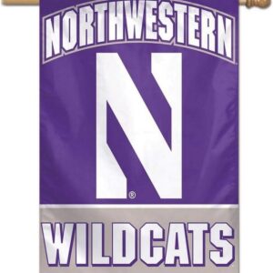 Northwestern Wildcats Banner 28x40 Vertical
