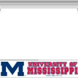 Mississippi Rebels Plastic License Plate Frame